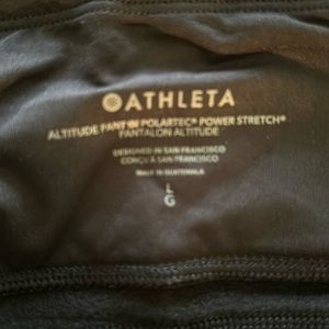 Athleta Altitude Pant in Polartec Power Stretch Black Size L